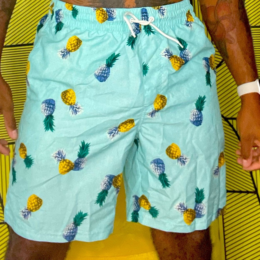 Blue Swim Trunks